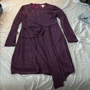 London Times Shimmering Purple Dress